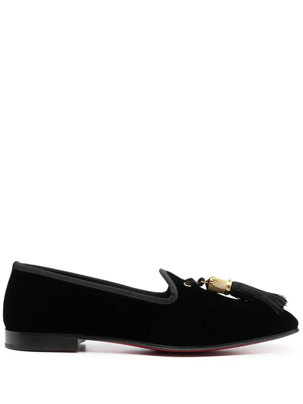 Christian Louboutin Stamboul velvet loafers | Black | Image 1