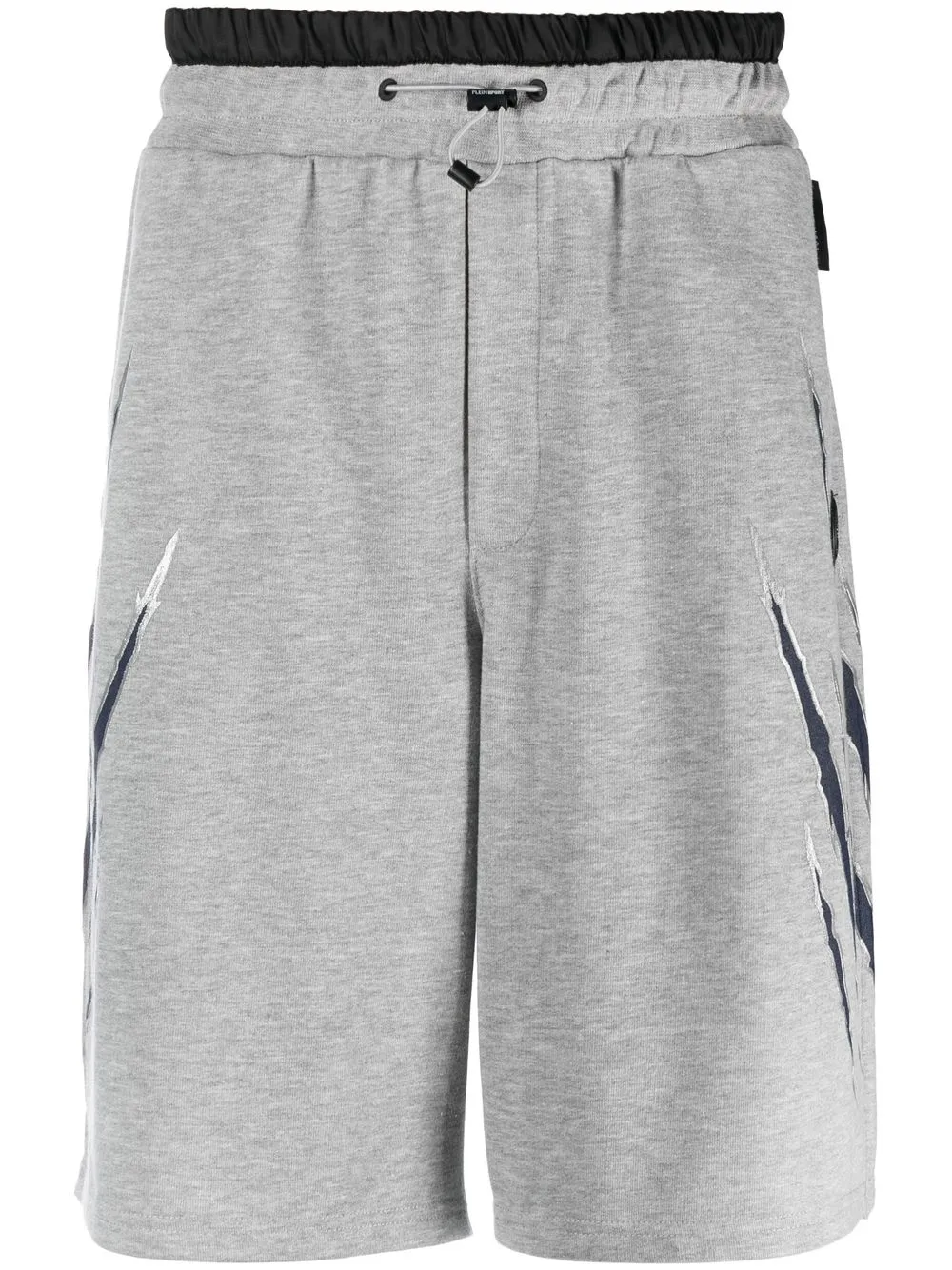

Plein Sport graphic-print track shorts - Grey