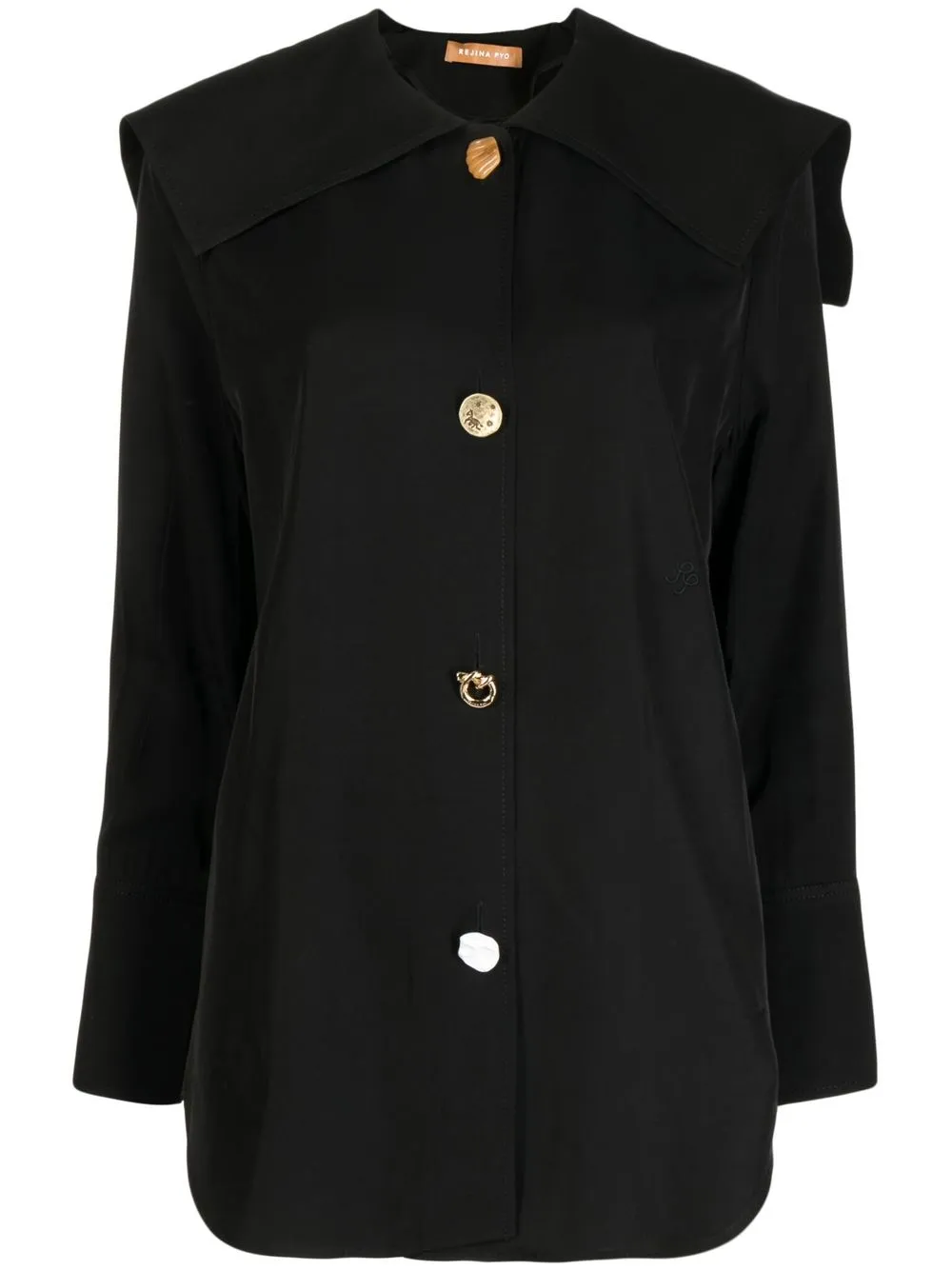 

Rejina Pyo camisa End - Negro