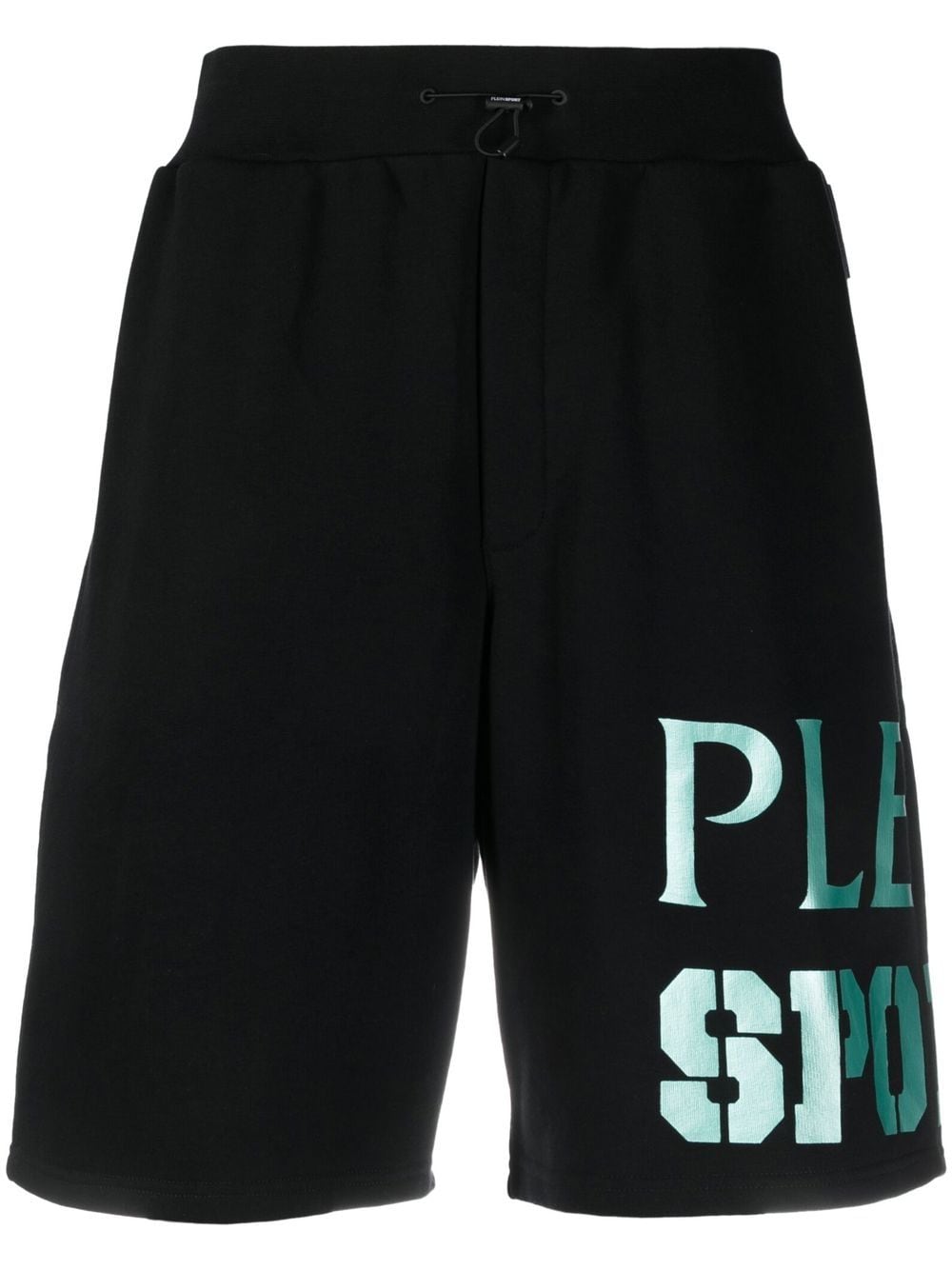 Plein Sport Logo-print Track Shorts In Black