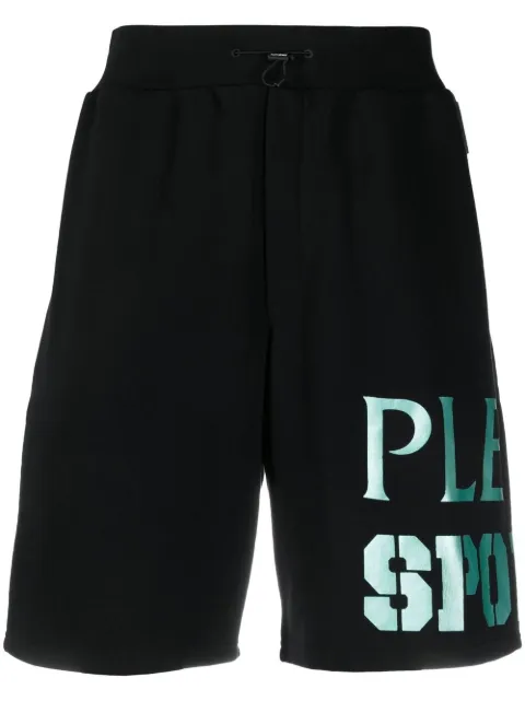 Plein Sport logo-print track shorts