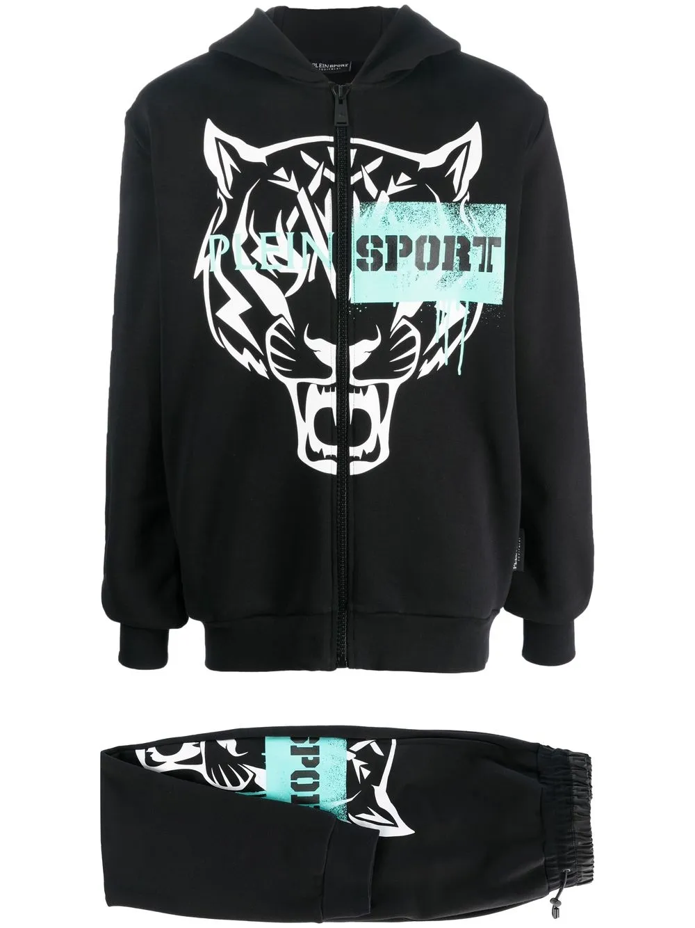 

Plein Sport Sport-print tracksuit set - Black