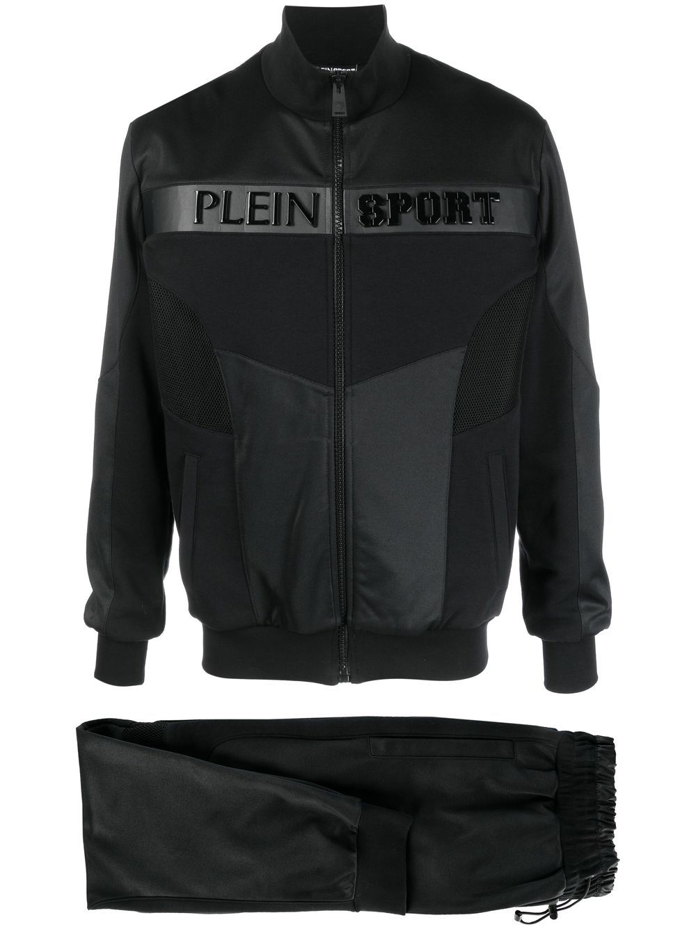 PLEIN SPORT LOGO-PLAQUE TRACKSUIT SET