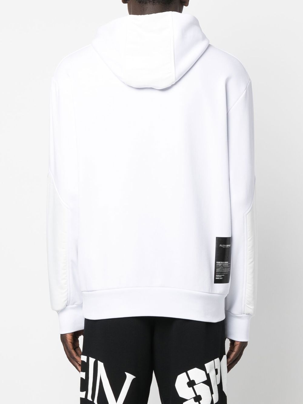 Shop Plein Sport Logo-print Pullover Hoodie In White