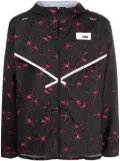 Nike graphic-print lightweight hooded jacket - Black