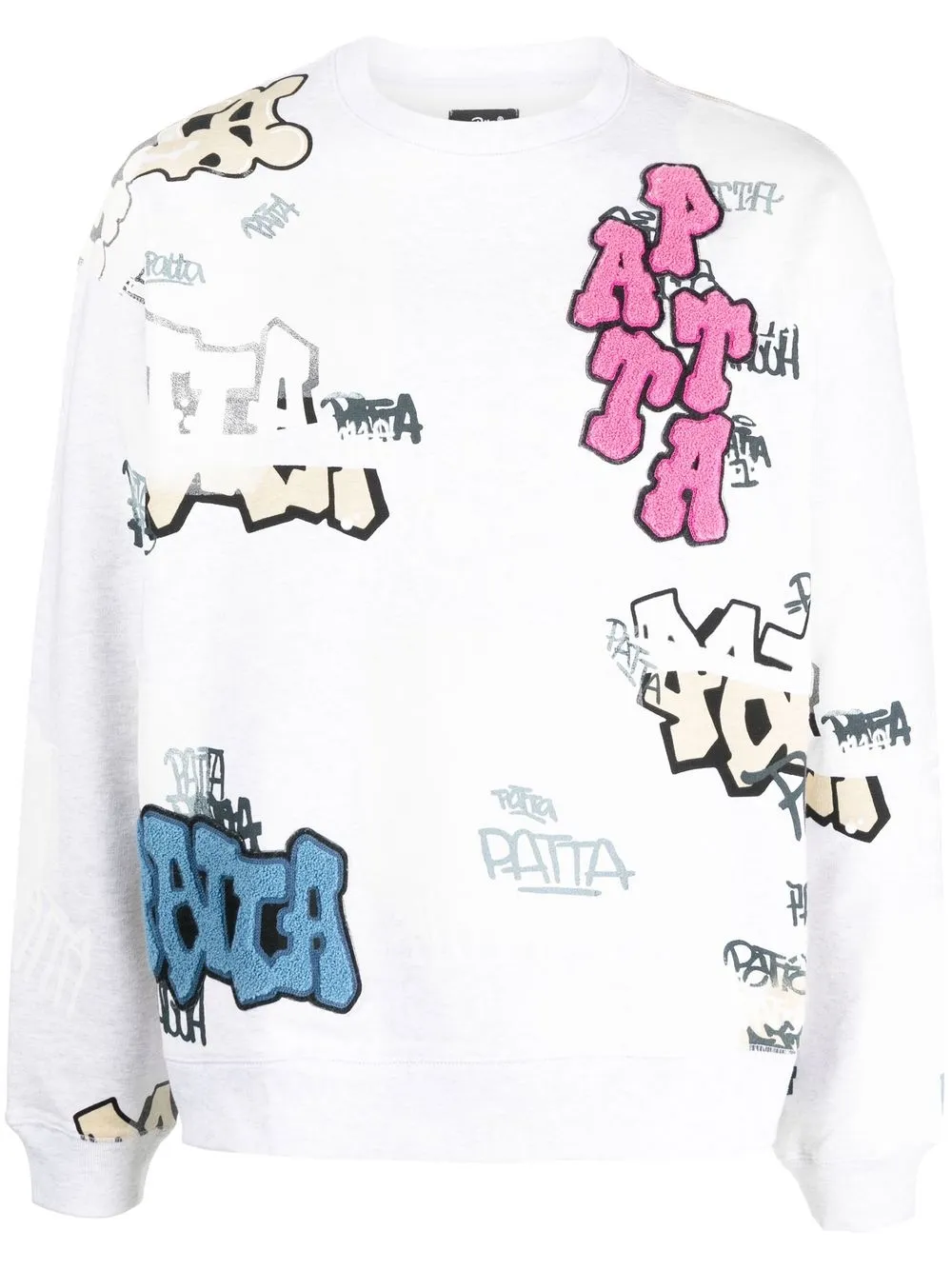 PATTA graffiti-print crew-neck Sweatshirt - Farfetch