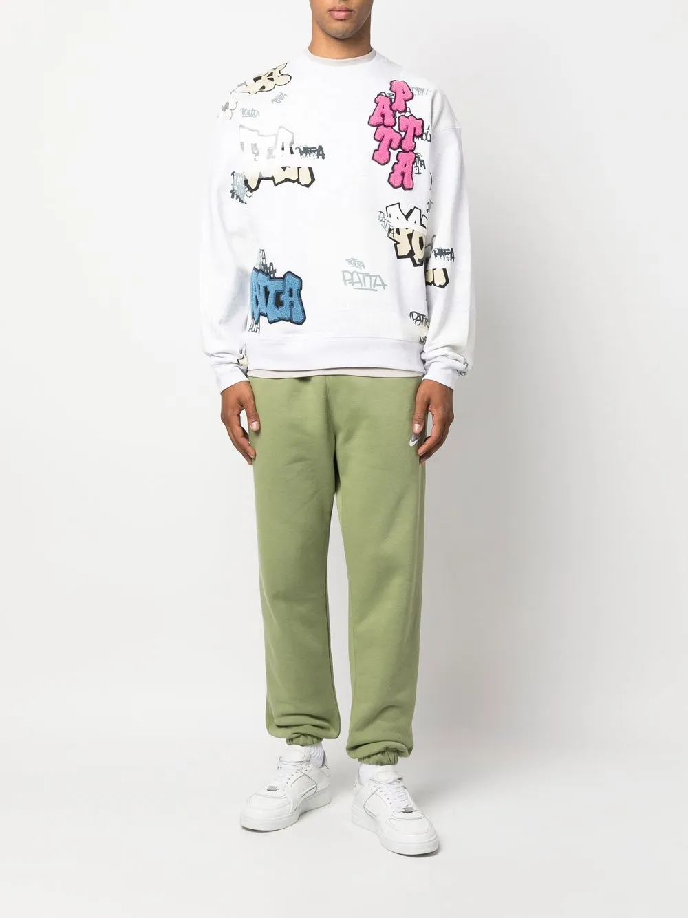 PATTA graffiti-print crew-neck Sweatshirt - Farfetch