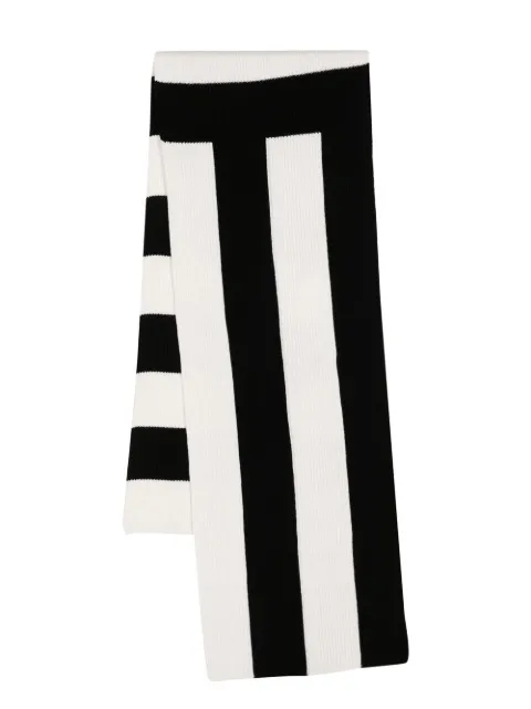 JOSEPH two-tone ribbed scarf 