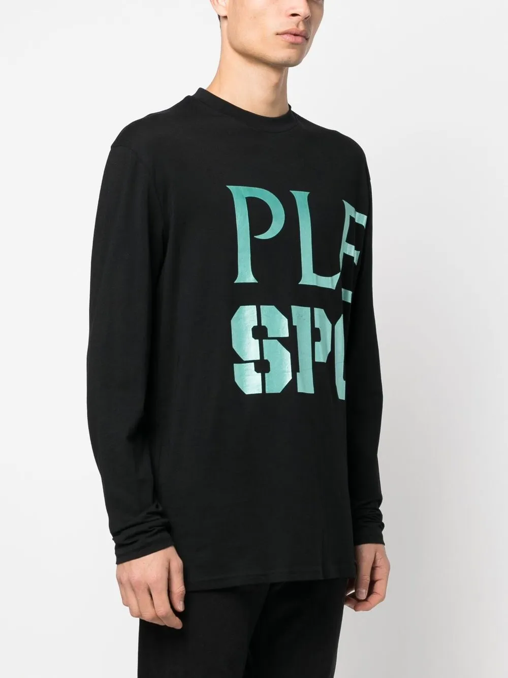 Plein Sport T-shirt met logoprint Zwart