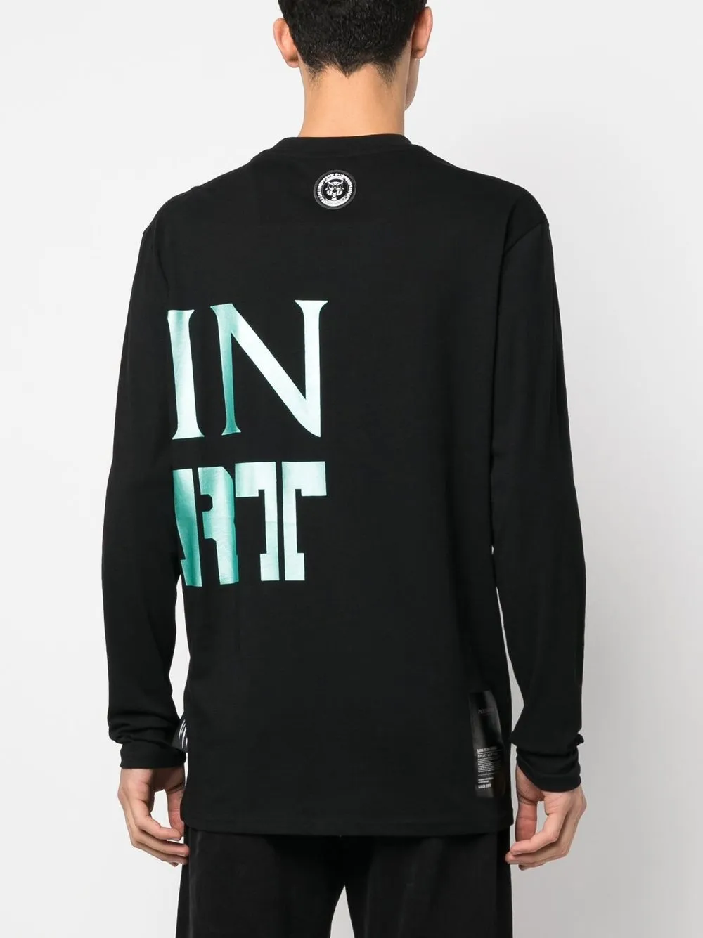 Plein Sport T-shirt met logoprint Zwart
