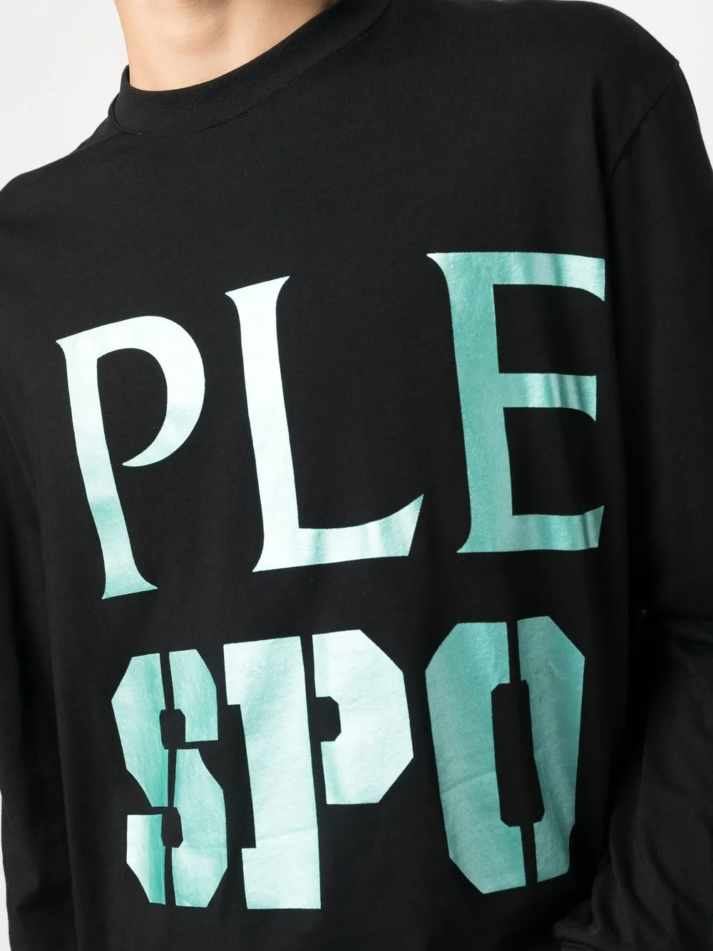 Plein Sport T-shirt met logoprint Zwart