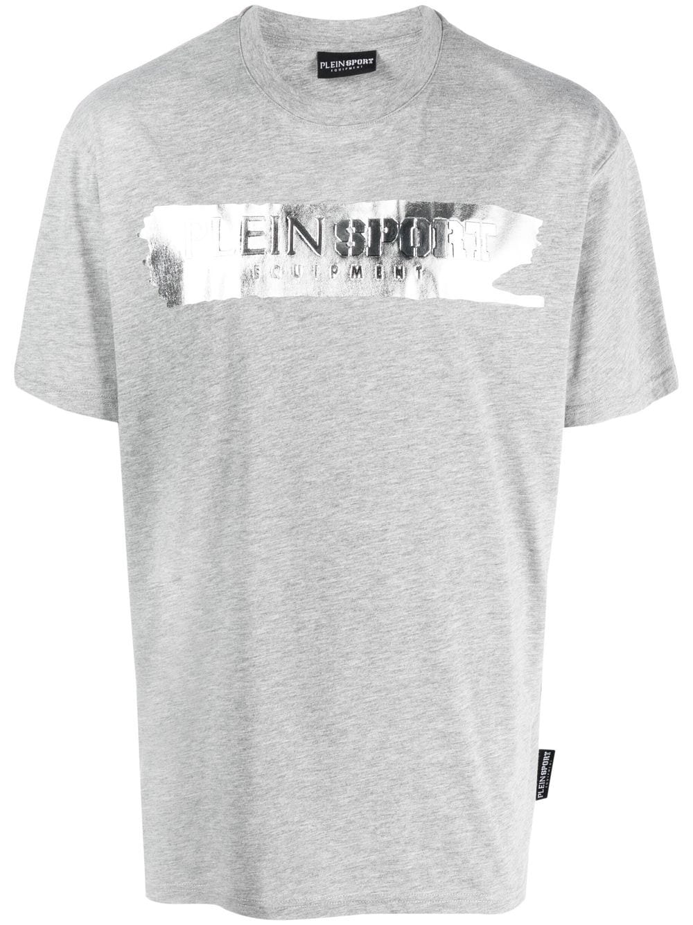 Plein Sport Debossed-logo Short-sleeved T-shirt In Grey