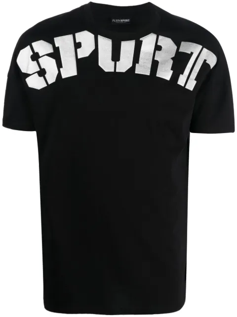 Plein Sport playera manga corta con logo estampado
