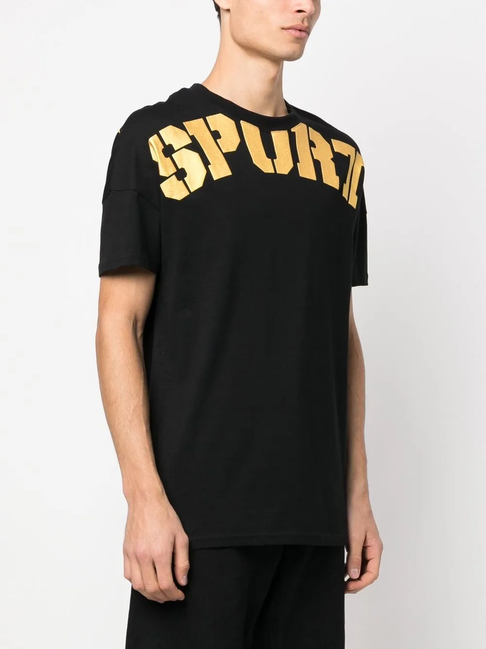  Plein Sport T Shirt Mit Logo Print   Schwarz 
