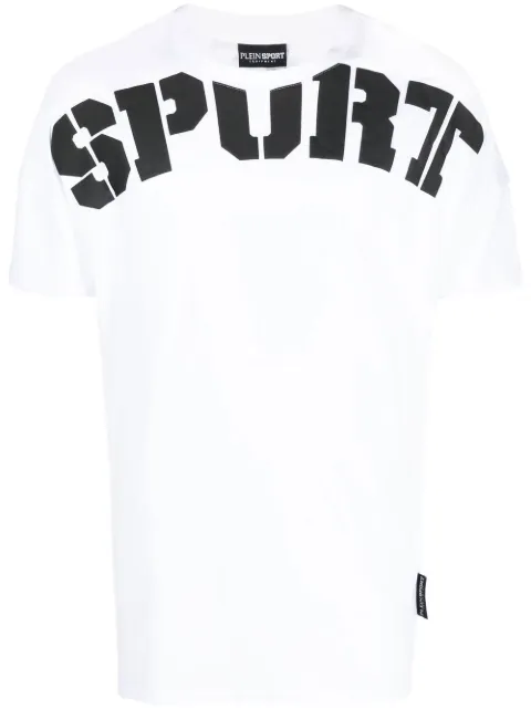 Plein Sport playera manga corta con logo estampado