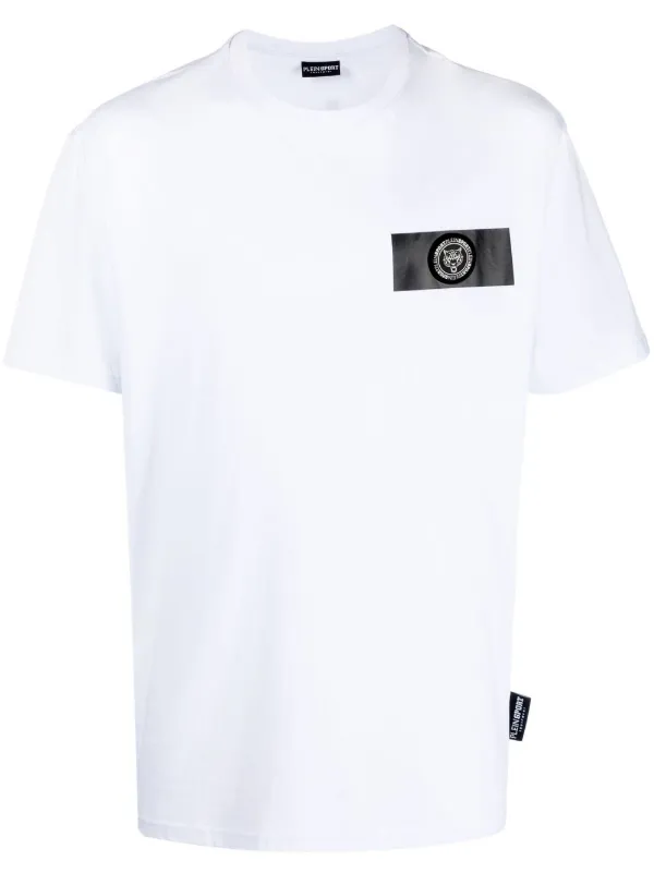 プレインスポーツラージシグネチャーロゴホワイトTシャツ Plein Sport ロゴ Tシャツ | ホワイト | FARFETCH JP