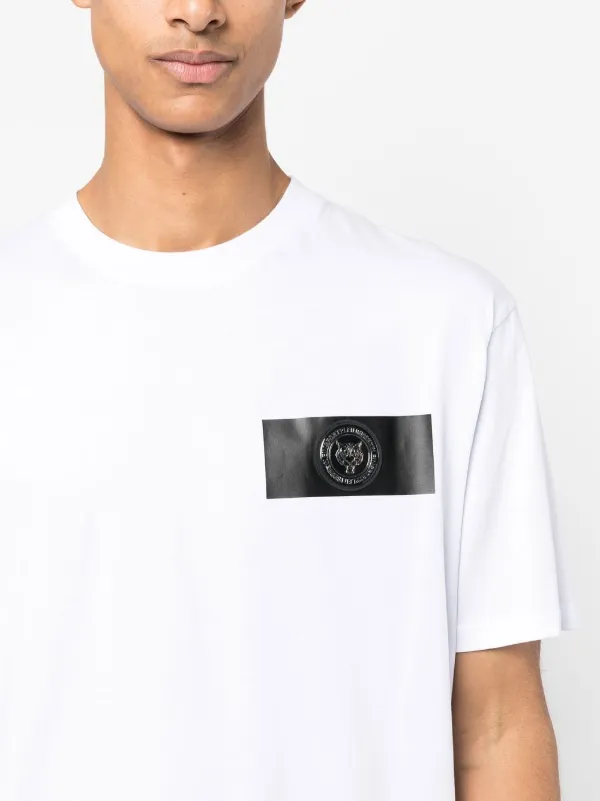 プレインスポーツラージシグネチャーロゴホワイトTシャツ Plein Sport ロゴ Tシャツ | ホワイト | FARFETCH JP