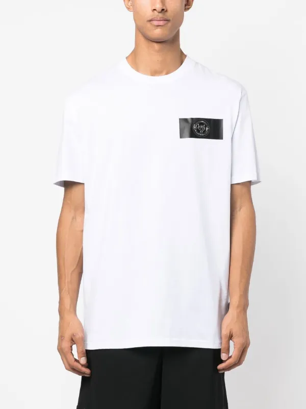 プレインスポーツラージシグネチャーロゴホワイトTシャツ Plein Sport ロゴ Tシャツ | ホワイト | FARFETCH JP