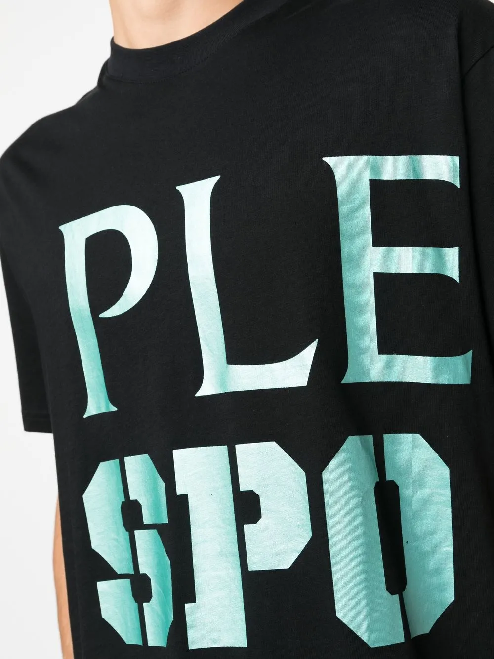 Plein Sport T-shirt met logoprint Zwart