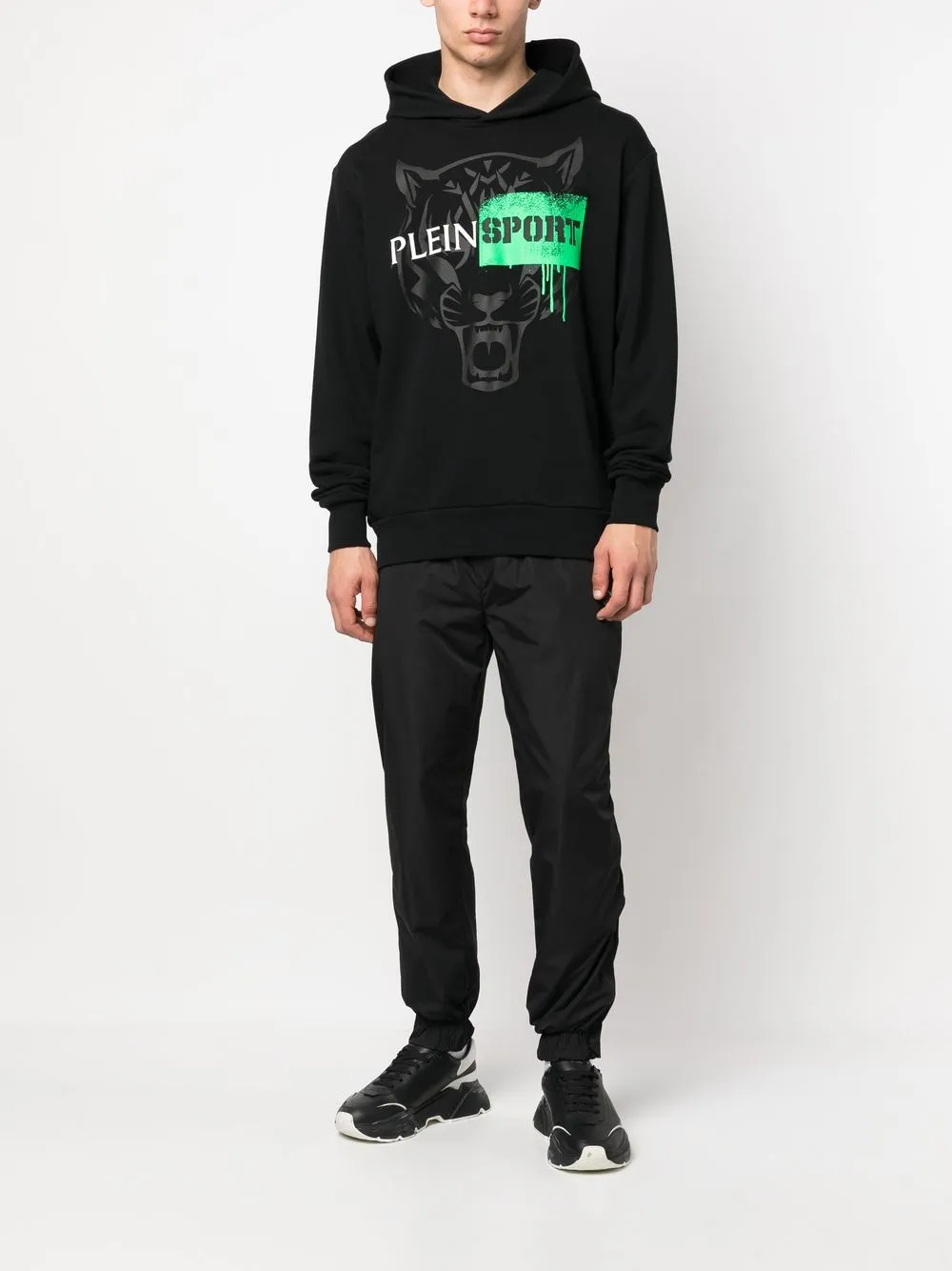 Plein Sport Trainingsbroek met logopatch - Zwart