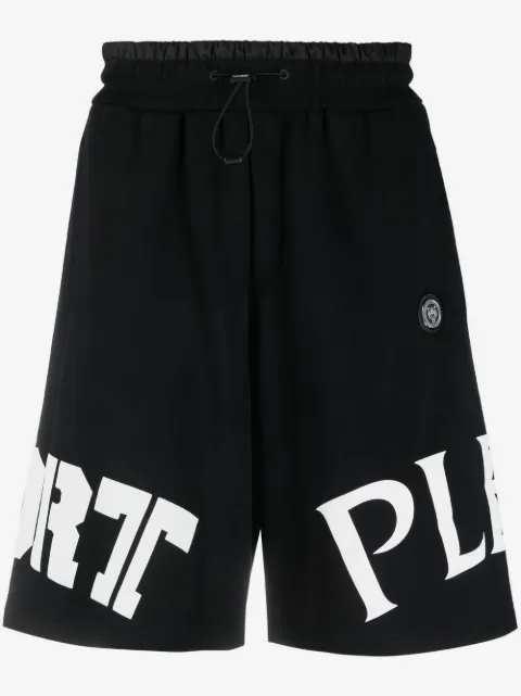 Plein Sport logo-print track shorts