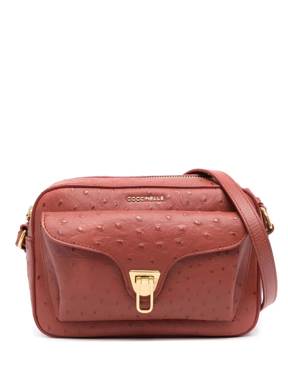 

Coccinelle textured leather satchel bag