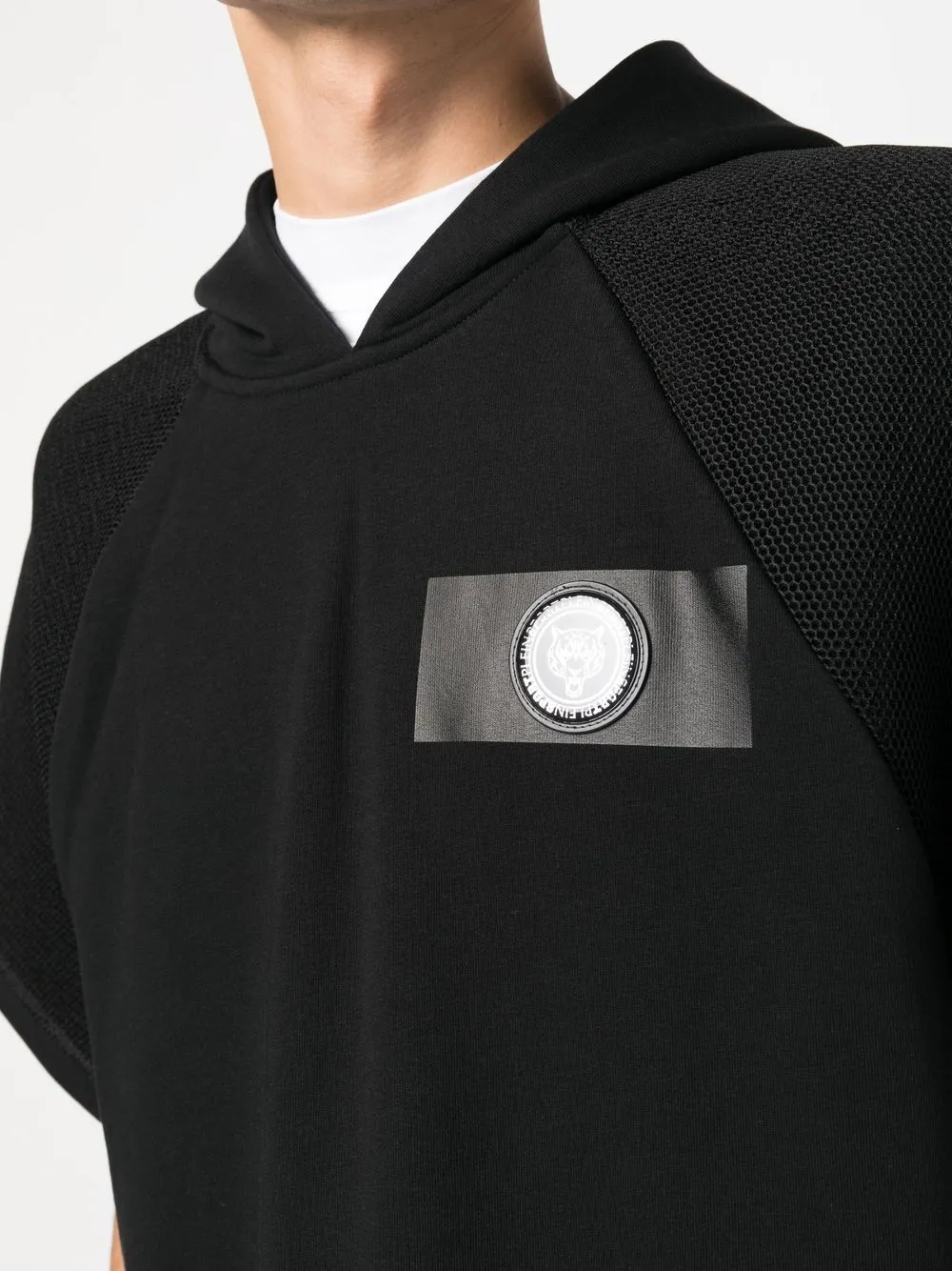 Plein Sport Hoodie met logoprint Zwart