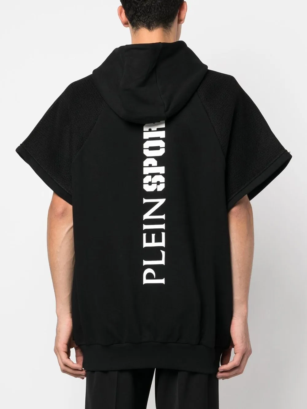 Plein Sport Hoodie met logoprint Zwart