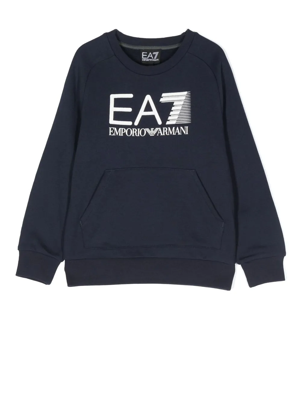 

Emporio Armani Kids sudadera con logo estampado - Azul