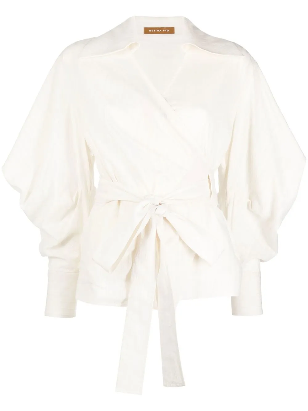 

Rejina Pyo River wrap-tie shirt blouse - White
