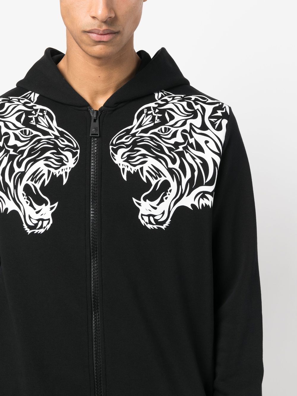Shop Plein Sport Tiger-print Track Pants In Black