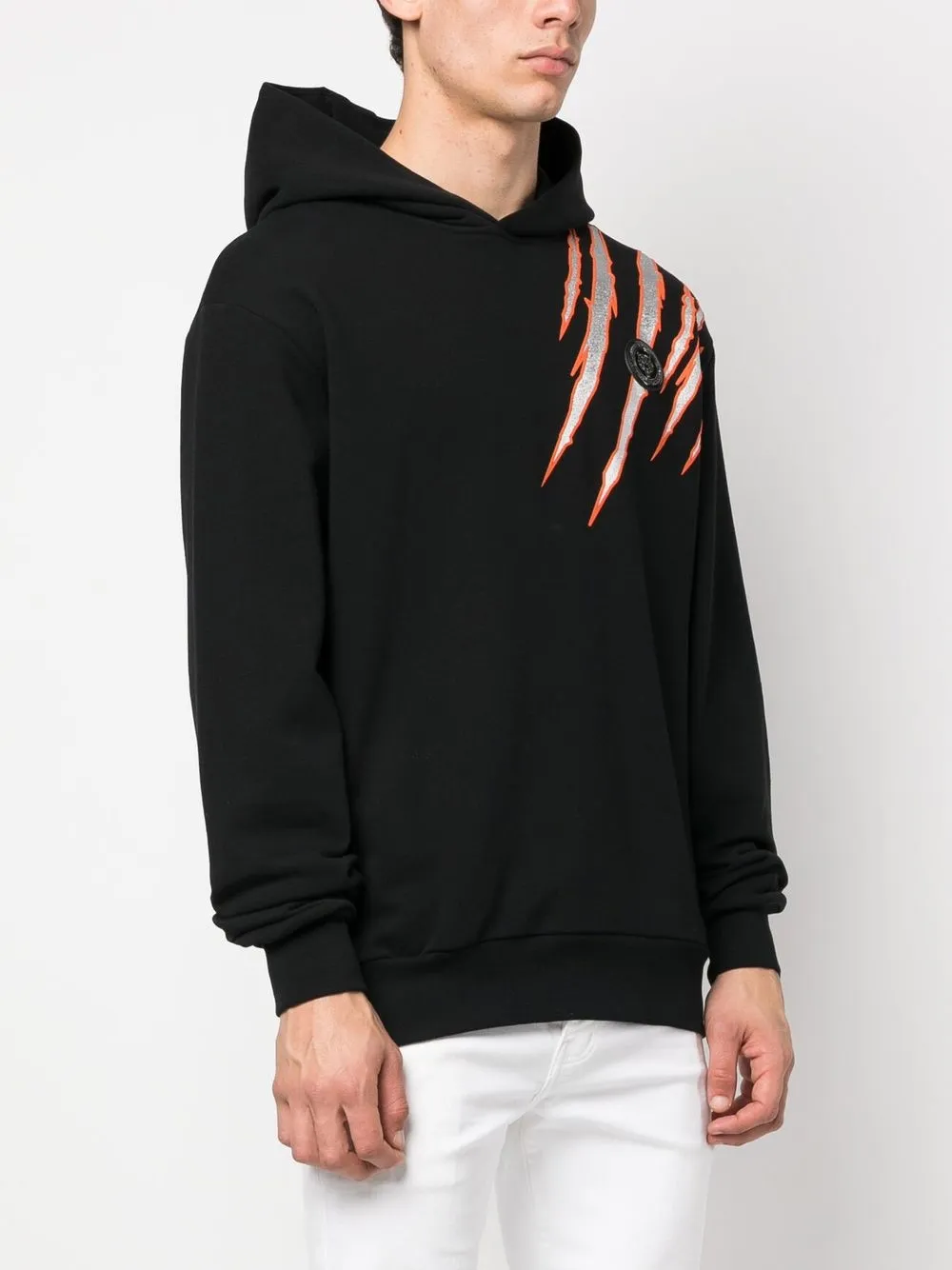 Plein Sport Hoodie met lange mouwen Zwart