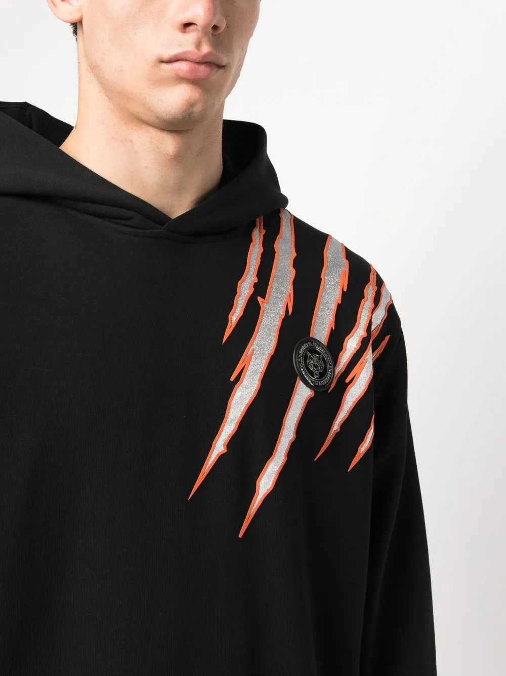 Plein Sport Hoodie met lange mouwen Zwart