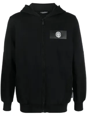 Armani Exchange logo-print zip-up Hoodie | Black | FARFETCH RO