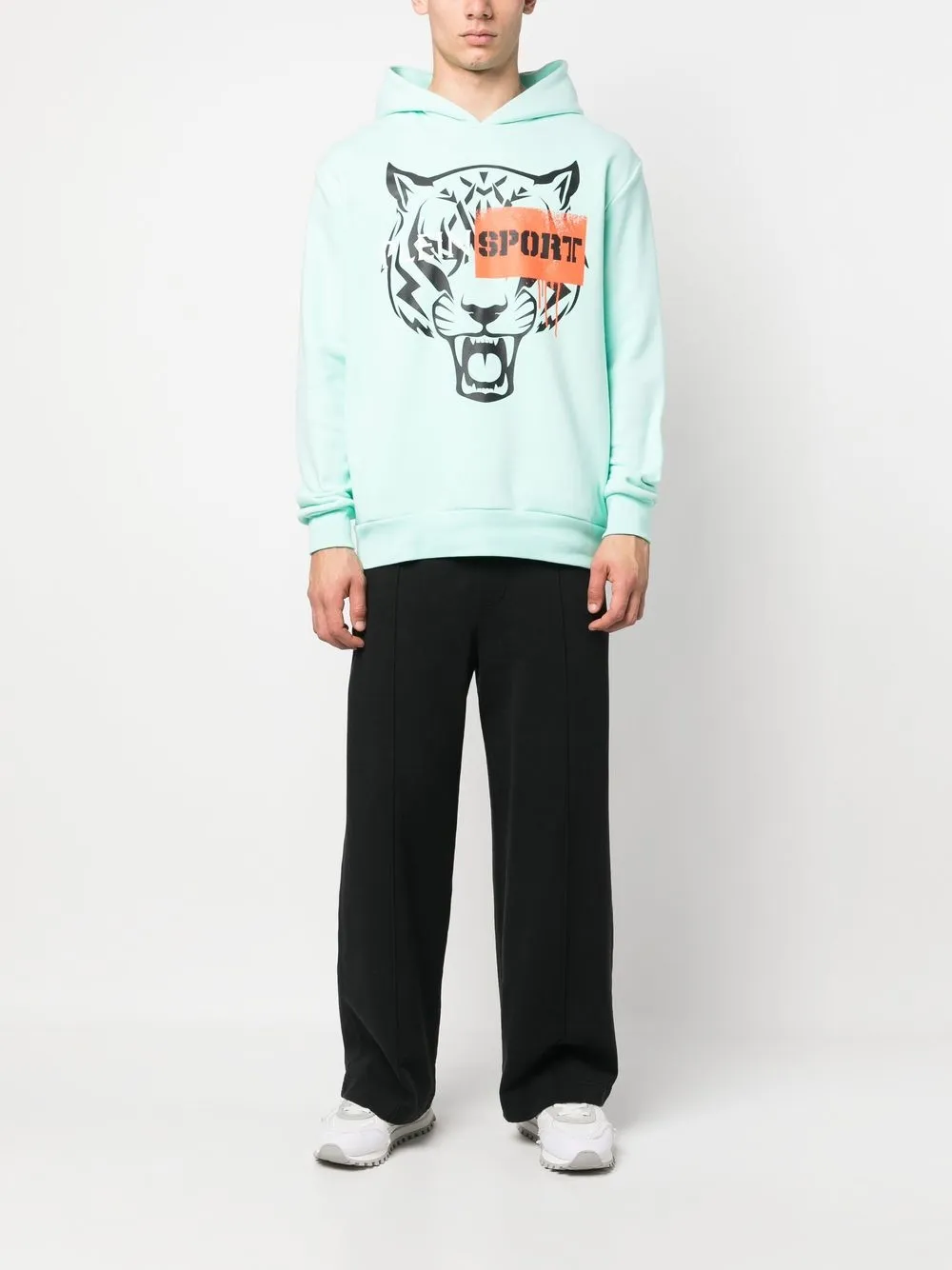 Plein Sport tiger-motif long-sleeved hoodie | Hoodies | Image 2