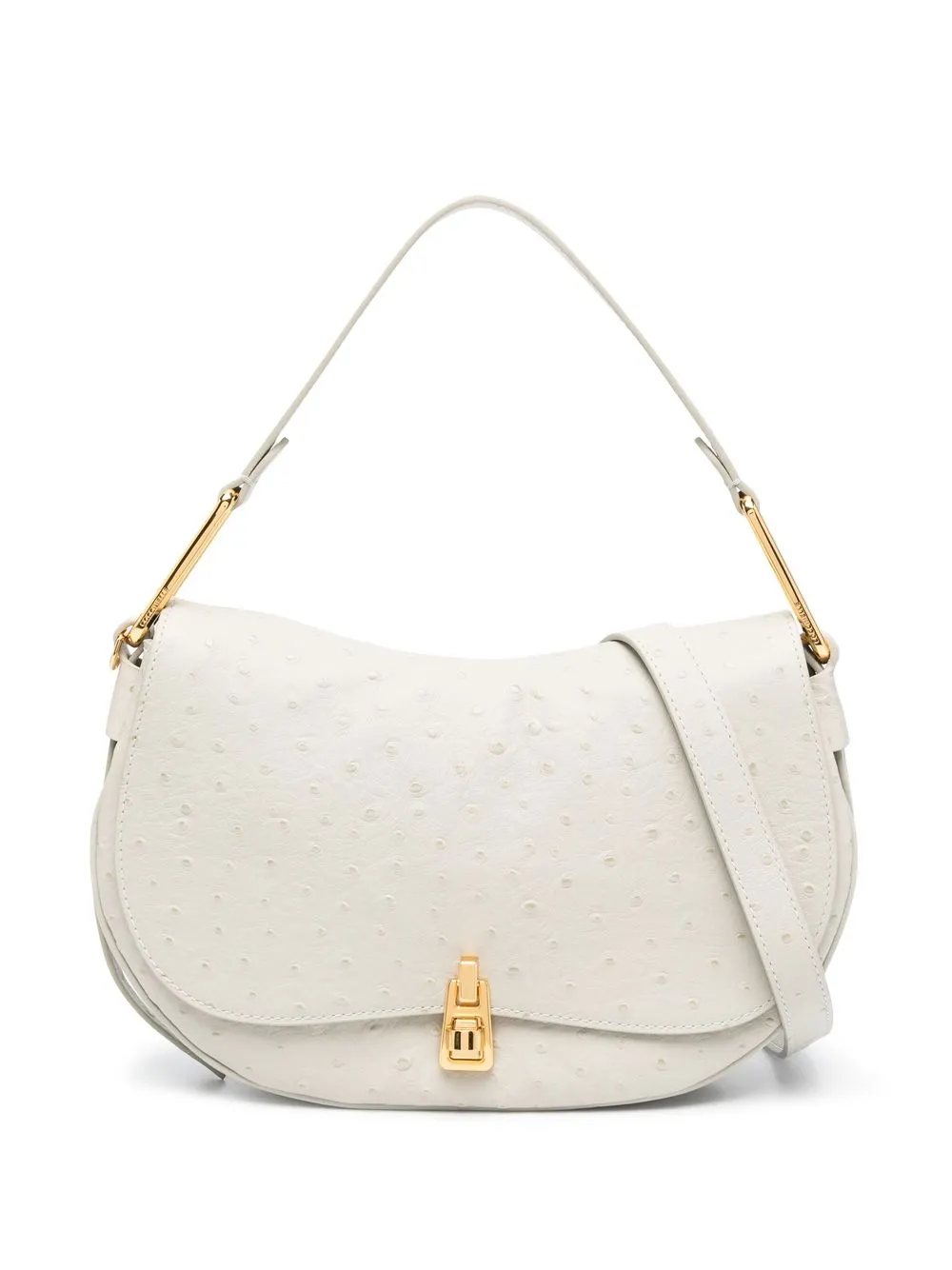 

Coccinelle textured leather satchel bag - Neutrals