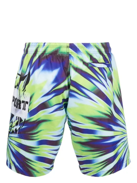 Plein Sport tiger-print swim shorts