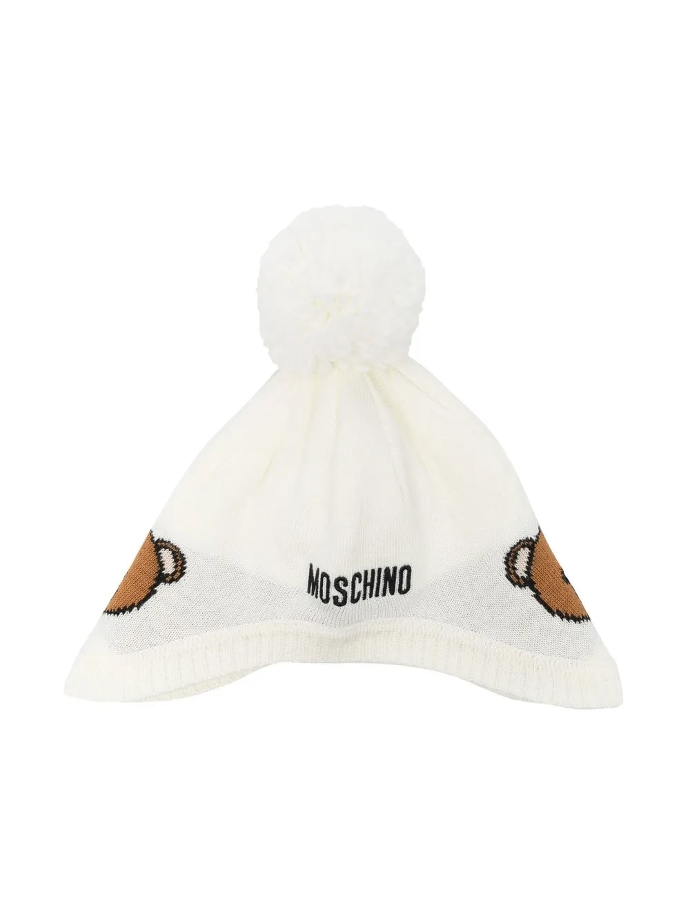 

Moschino Kids sombrero con motivo de Teddy Bear - Blanco