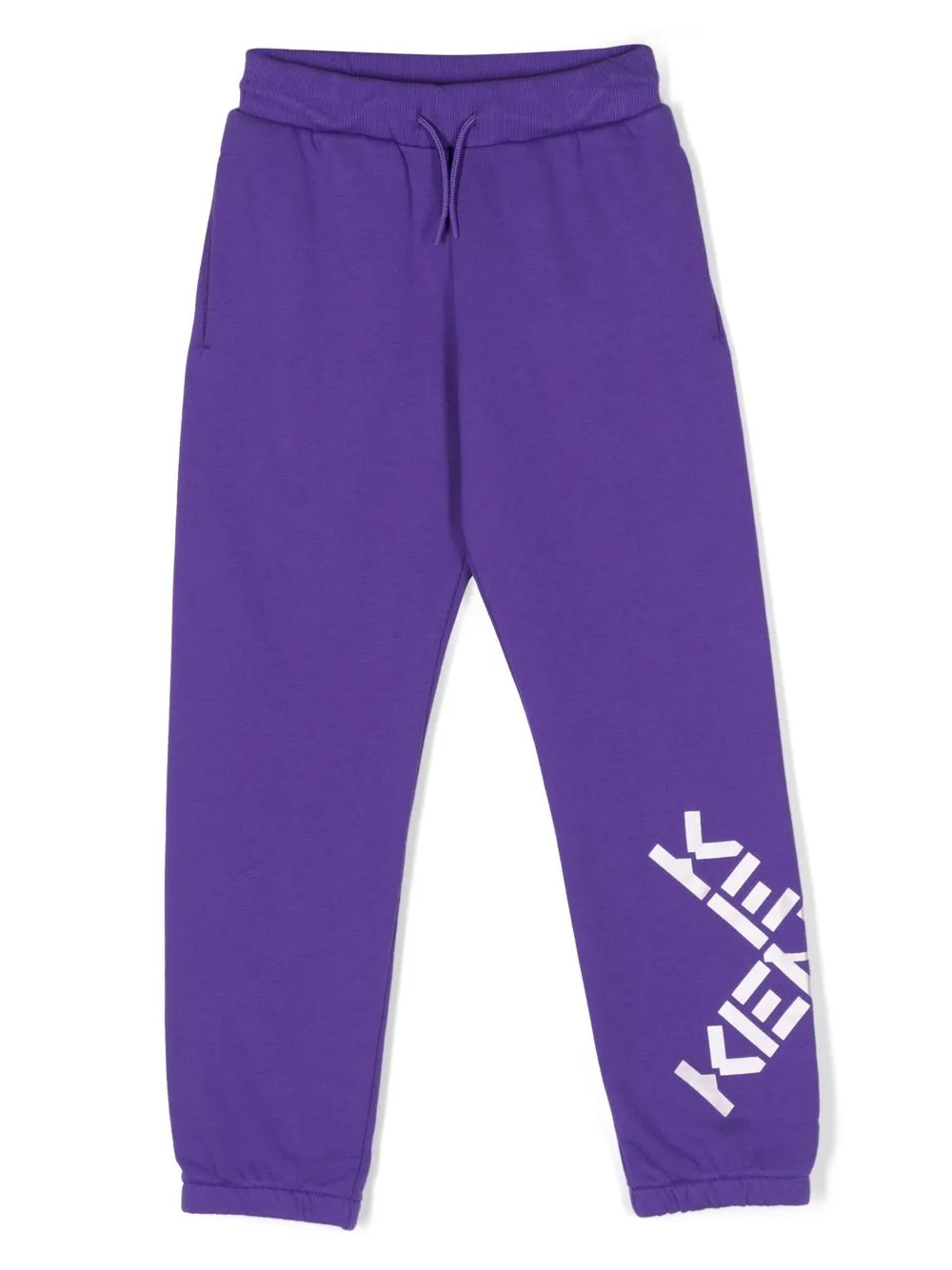 

Kenzo Kids pants con logo estampado - Morado