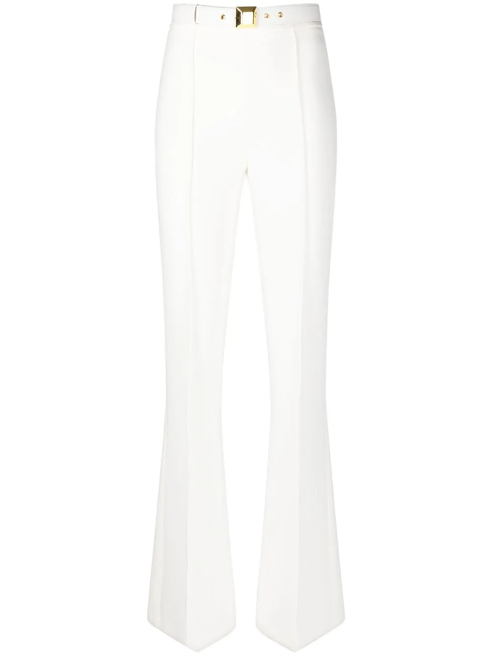

Elisabetta Franchi flared belted trousers - White