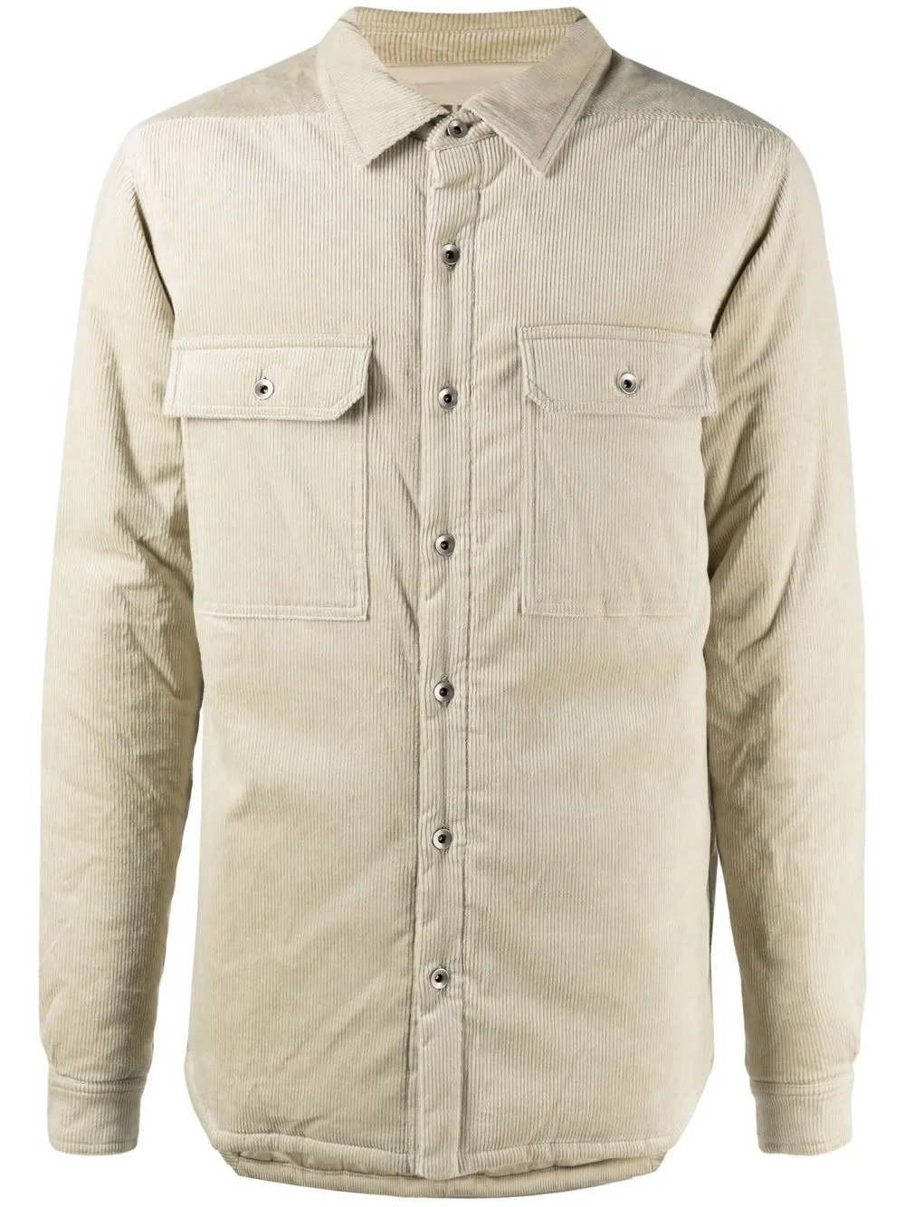 

Rick Owens DRKSHDW patch-pocket corduroy shirt jacket - Neutrals