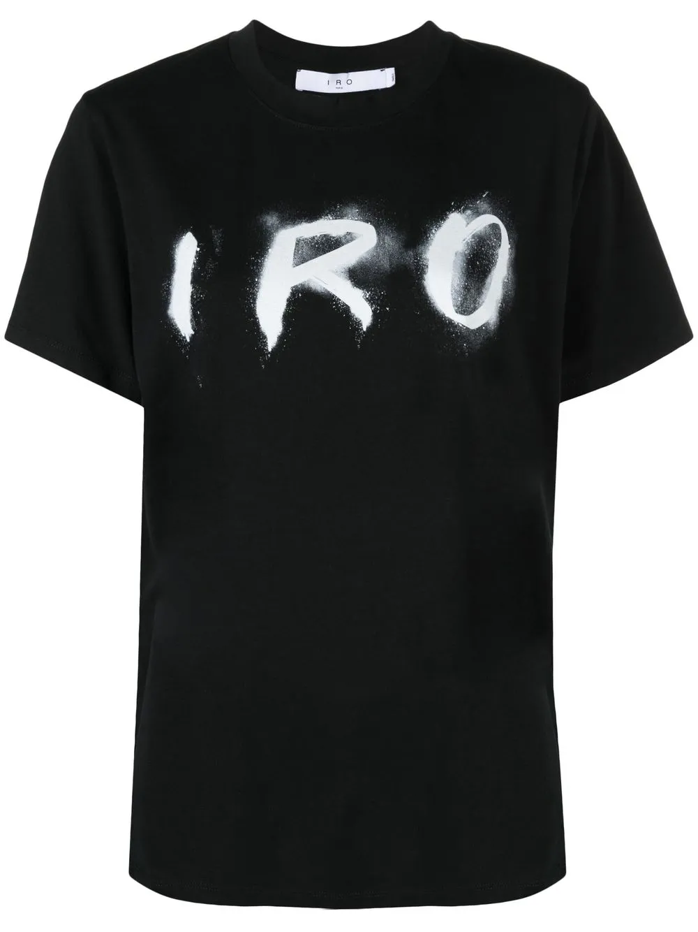 

IRO playera con logo estampado y pintura de spray - Negro