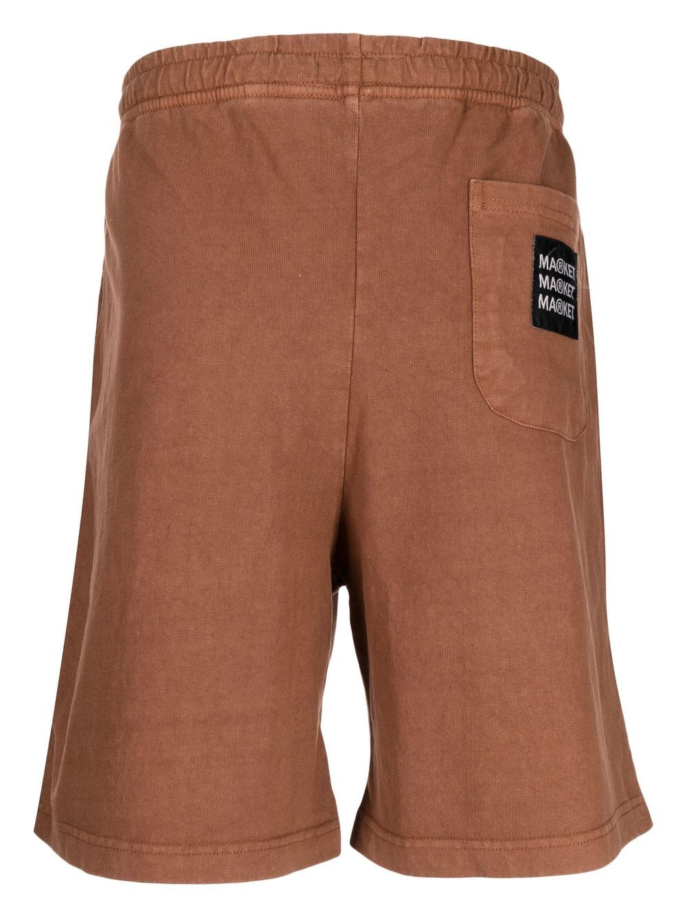 MARKET Shorts met logoprint - Bruin