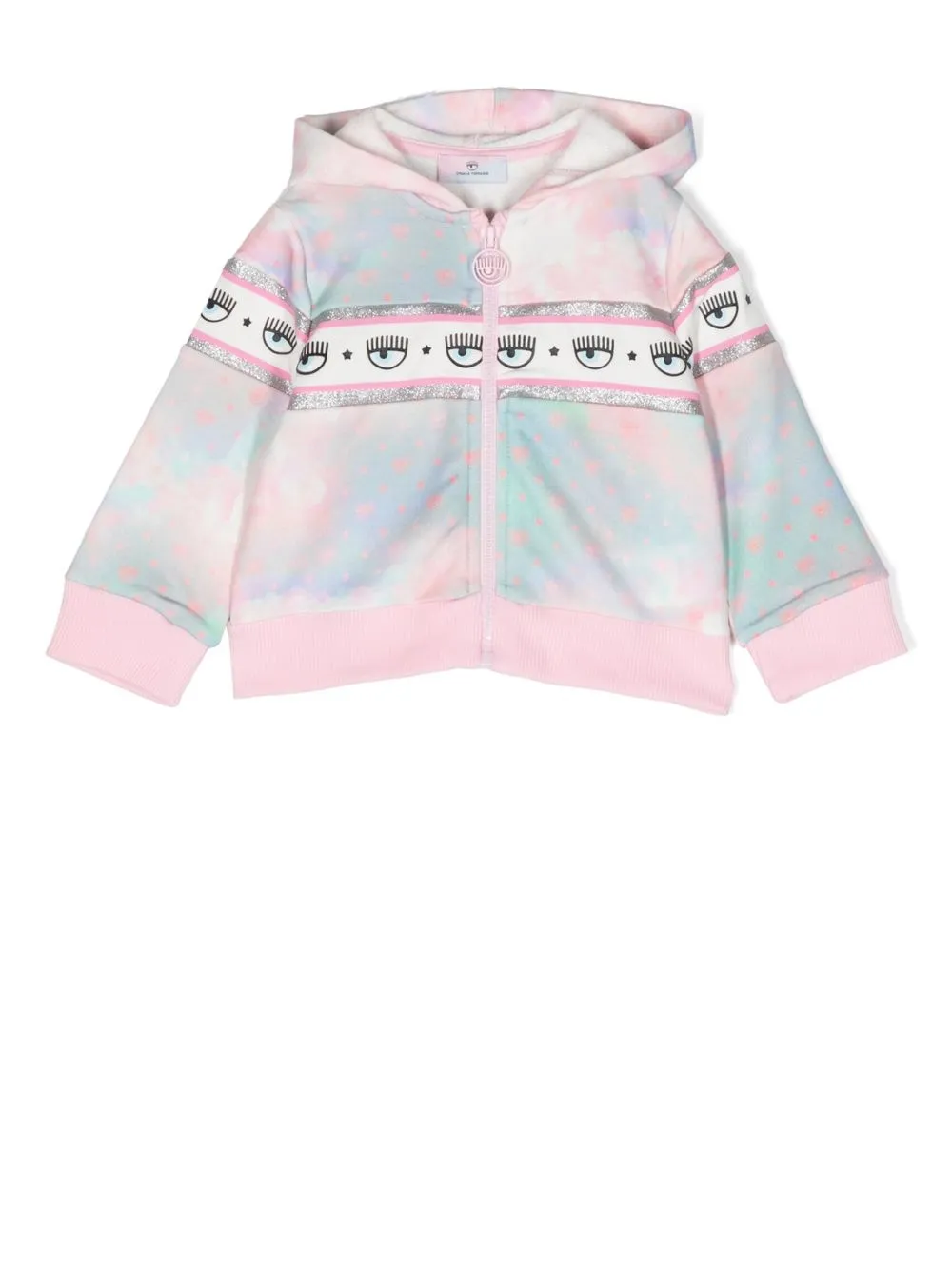 

Chiara Ferragni Kids logo-print tie-dye hoodie - Pink