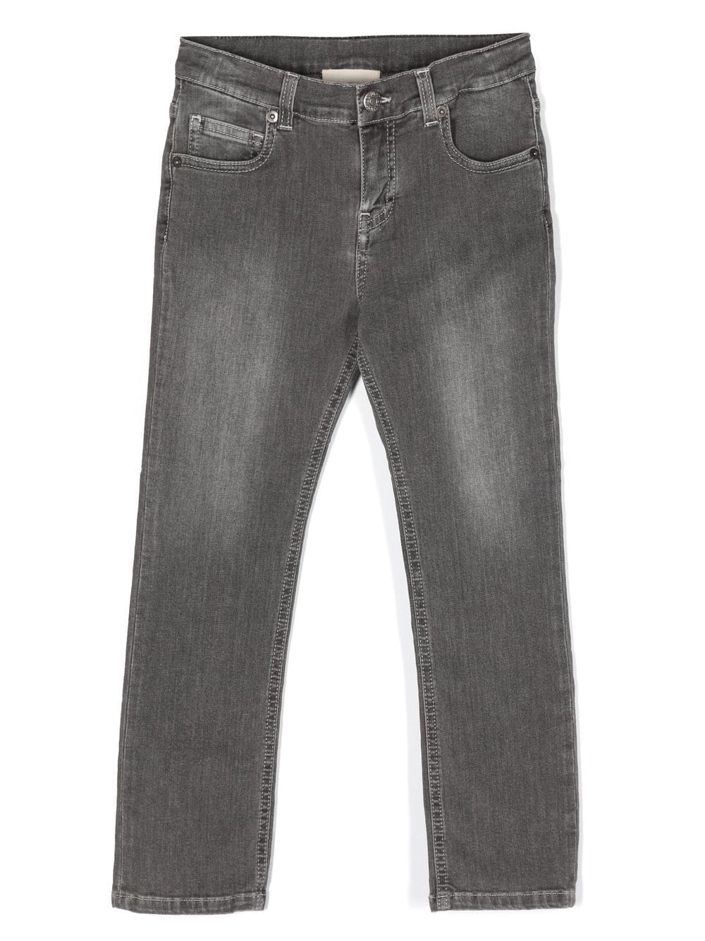 Image 1 of Douuod Kids faded-effect straight-leg jeans