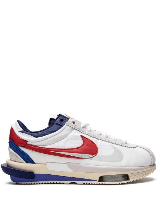 tenis Patatas en lugar Nike x Sacai Cortez 4.0 "White/Red/Blue" Sneakers - Farfetch