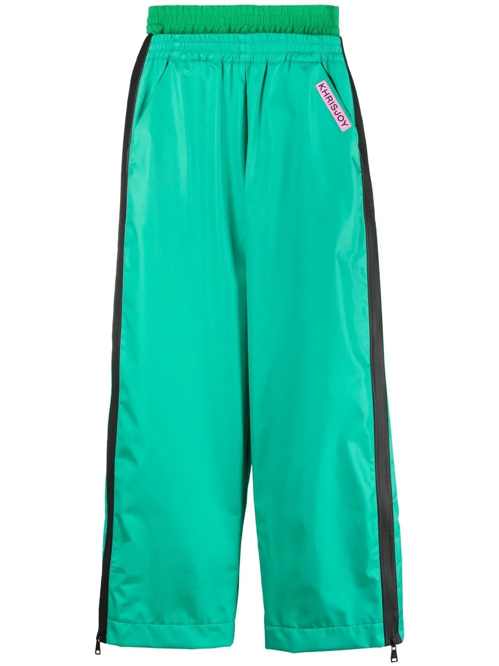 

Khrisjoy logo-patch track pants - Green