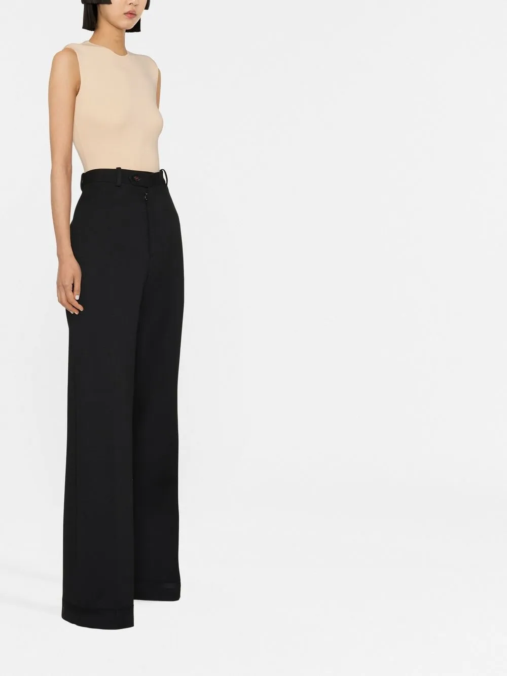 Maison Margiela Milano-stitch Flared Trousers - Farfetch