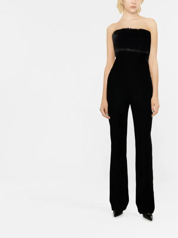 DEMI BLACK BANDEAU JUMPSUIT