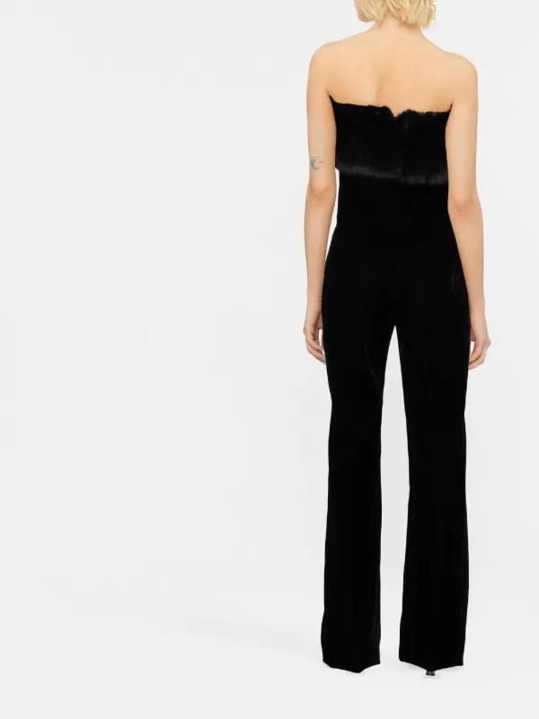 DEMI BLACK BANDEAU JUMPSUIT